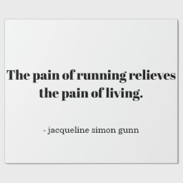 Een inspirerende quote voor hardlopers cadeaupapier