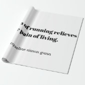 Een inspirerende quote voor hardlopers cadeaupapier (Uitgerold)