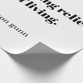 Een inspirerende quote voor hardlopers cadeaupapier (Hoek)