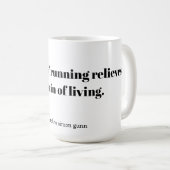 Een inspirerende quote voor hardlopers koffiemok (Voorkant rechts)
