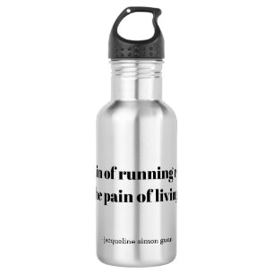 Een inspirerende quote voor hardlopers waterfles 