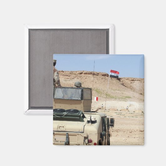 Een instructeur kijkt als Irakese soldaat Magneet (Voorkant / Achterkant)