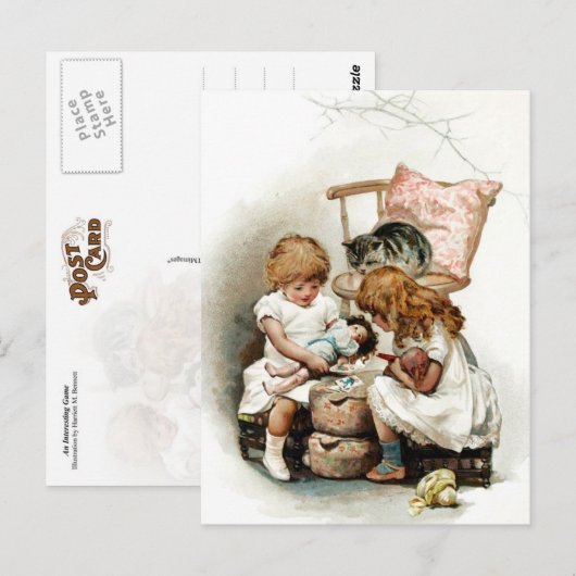Een interessant spel briefkaart (Voorkant / Achterkant)