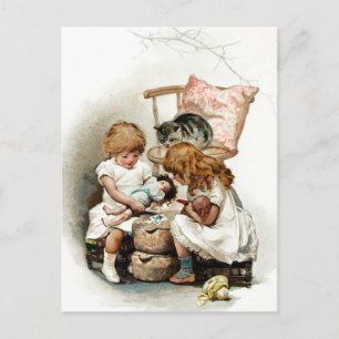 Een interessant spel briefkaart