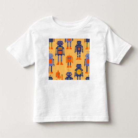 Een interessante robot kinder shirts (Voorkant)