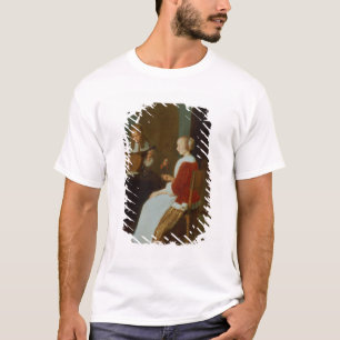 Een interieur met een lutespeler t-shirt