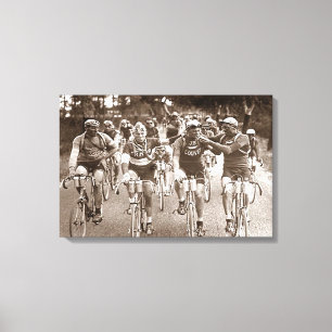 Een intiem portret De Tour de France jaren 20 Canvas Afdruk