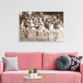 Een intiem portret The Tour de France 1920s Canvas Afdruk (Insitu (Woonkamer))