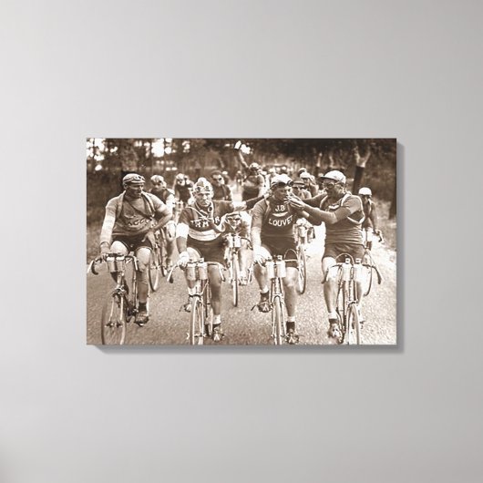 Een intiem portret The Tour de France 1920s Canvas Afdruk (Voorkant)