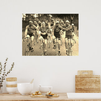EEN INTIEM PORTRET VAN DE TOUR DE FRANCE JAREN 192 POSTER