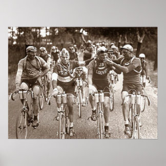 EEN INTIEM PORTRET VAN DE TOUR DE FRANCE JAREN 192 POSTER