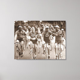 EEN INTIEM PORTRET VAN DE TOUR DE FRANCE JAREN 20 CANVAS AFDRUK