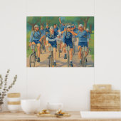 EEN INTIEME PORTRAIT VAN DE TOUR VAN FRANKRIJK VAN POSTER (Keuken)