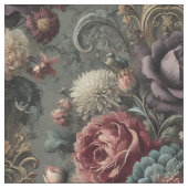 Een intimiderende bloei - Gothic Statement Tegel Stof (Close Up)