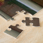 Een intrigerende kleurrijke florale Bouquet Legpuzzel (Zijkant)