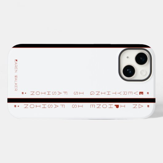 "Een iPhone is mode", Apple iPhone 14 Hoesje (Achterkant (horizontaal))