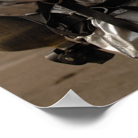 Een Iraakse brandweerman Poster (Hoek)