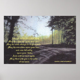 EEN IRISH BLESSING LANDSCAPE-POSTER POSTER