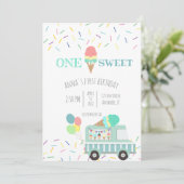 Een is de uitnodiging voor de sociale verjaardag v (Staand voorkant)