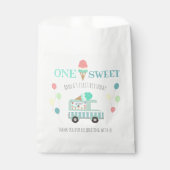 Een is een zoete ijstruck op de eerste verjaardag bedankzakje (Voorkant)