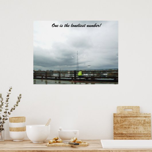 EEN IS HET poster VAN HET LANGSTE AANTAL (Keuken)