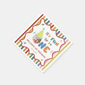 Eén is leuk hoed verjaardagsfeest servetten (Hoek)