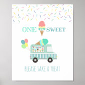 Een is Sweet, neem alsjeblieft een traktatie-ijsje Poster (Voorkant)
