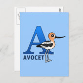 Een is voor Avocet Briefkaart (Voorkant / Achterkant)