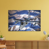 Een Italiaans AMX maakt verbinding Canvas Afdruk (Insitu (Woonkamer))