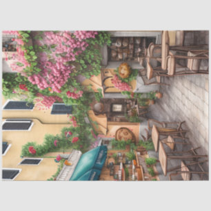 Een Italiaans straatbeeld Ephemera Design Serie 2 Tissuepapier