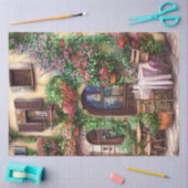 Een Italiaans straatbeeld Ephemera Design Serie 5 Tissuepapier (Craft)