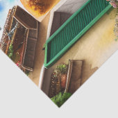 Een Italiaans Straatbeeld Ephemera Ontwerp Serie 8 Tissuepapier (Detail)