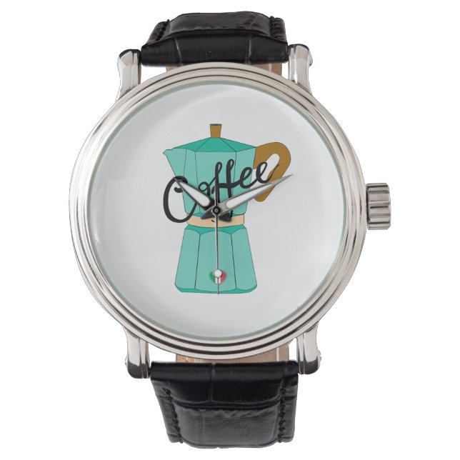 Een Italiaanse koffie moka Horloge (Voorkant)