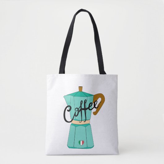 Een Italiaanse koffie moka Tote Bag (Voorkant)