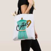 Een Italiaanse koffie moka Tote Bag (Dichtbij)