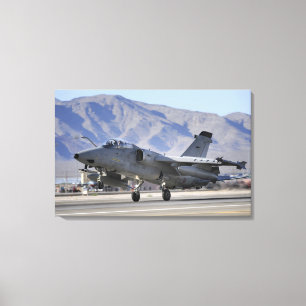 Een Italiaanse luchtmacht AMX-strijder Canvas Afdruk