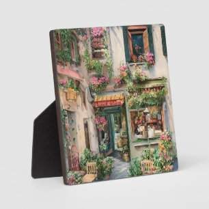 Een Italiaanse Straat Scène Ephemera Ontwerp Serie Fotoplaat