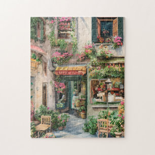 Een Italiaanse Straat Scène Ephemera Ontwerp Serie Legpuzzel