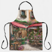 Een Italiaanse Straat Scène Ephemera Ontwerp Serie Schort (Voorkant)