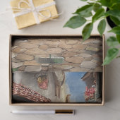 Een Italiaanse Straat Scène Ephemera Ontwerp Serie Tissuepapier (Geschenk)