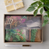 Een Italiaanse Straat Scène Ephemera Ontwerp Serie Tissuepapier (Geschenk)