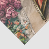Een Italiaanse Straat Scène Ephemera Ontwerp Serie Tissuepapier (Detail)