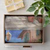 Een Italiaanse Straatscène Ephemera Ontwerp Serie Tissuepapier (Geschenk)