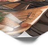 Een Italiaanse Street Scene Ephemera Design Series Foto Afdruk (Hoek)