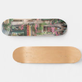 Een Italiaanse Street Scene Ephemera Design Series Persoonlijk Skateboard (Horizontaal)