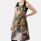 Een Italiaanse Street Scene Ephemera Design Series Schort (Insitu)