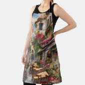Een Italiaanse Street Scene Ephemera Design Series Schort (Insitu)
