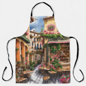 Een Italiaanse Street Scene Ephemera Design Series Schort (Voorkant)