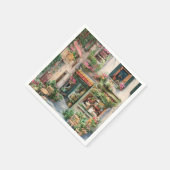 Een Italiaanse Street Scene Ephemera Design Series Servet (Hoek)