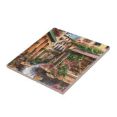 Een Italiaanse Street Scene Ephemera Design Series Tegeltje (Zijkant)